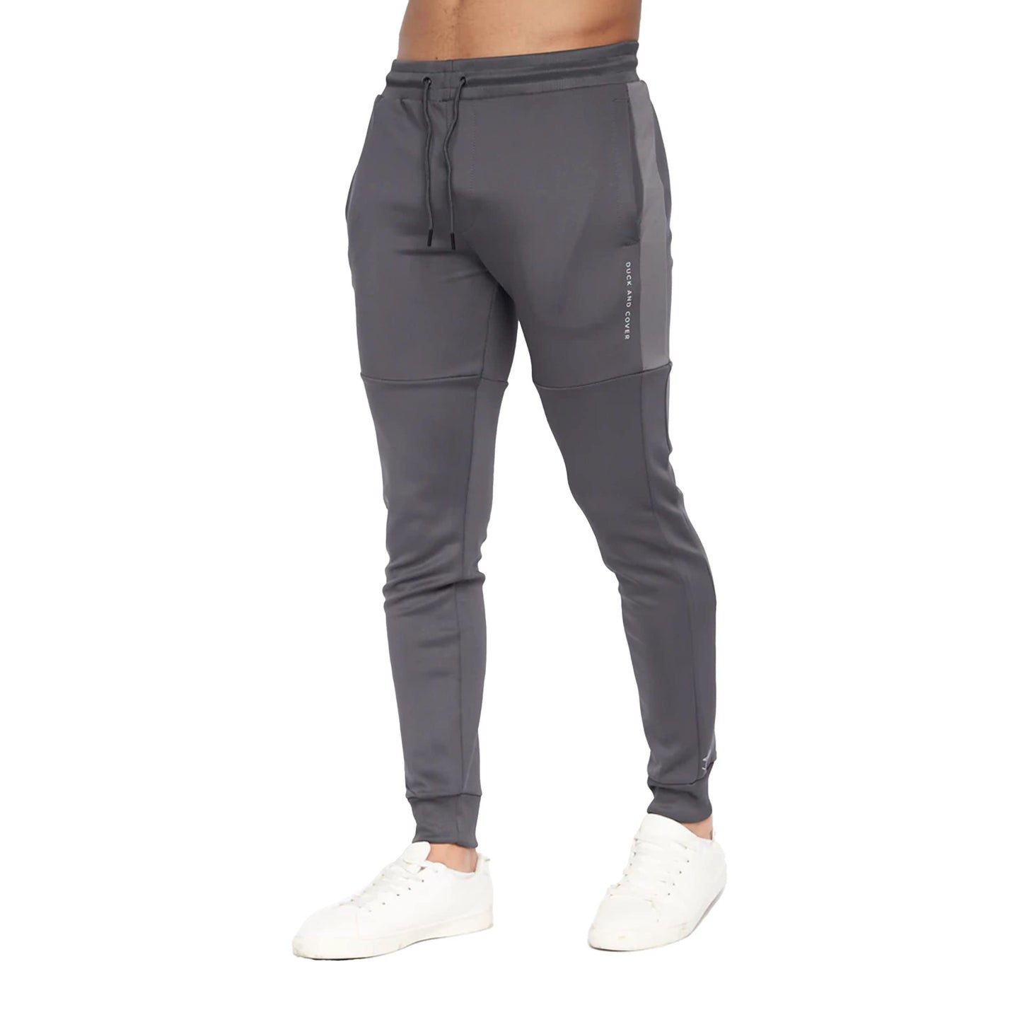 Duck and Cover - Mens Essential Full Tracksuit Sets - Full Zip Through Track Hoodie - Tricot Bottoms with Drawstring