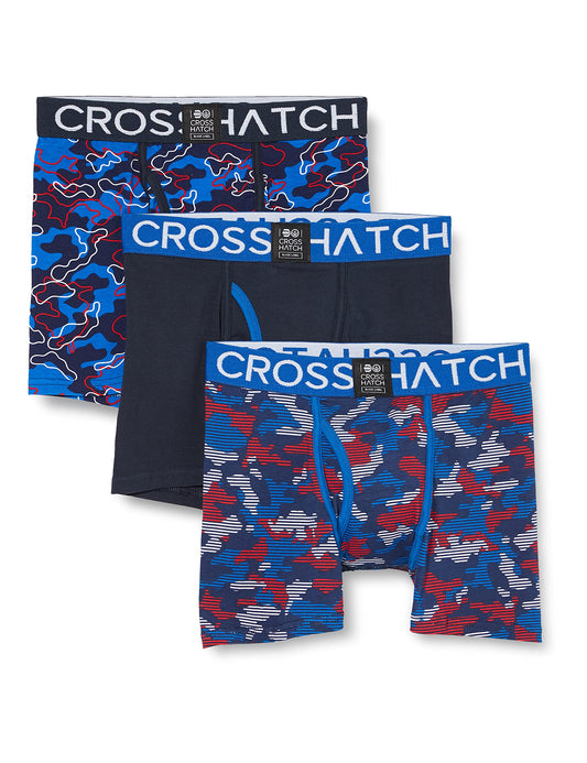 Crosshatch Mens 3 Pack Boxer Shorts Underwear Underpants Trunks Multipack Boxers