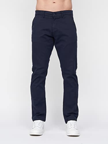 Duck and Cover Mens Slim Fit Chino Cotton Summer Casual Trousers