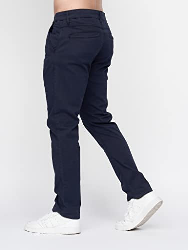 Duck and Cover Mens Slim Fit Chino Cotton Summer Casual Trousers