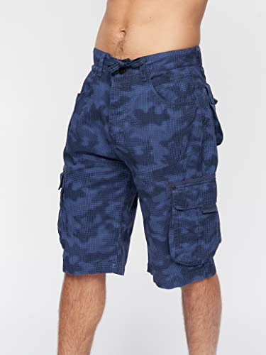 Crosshatch Mens Casual Cargo Combat Shorts Cotton Summer Knee Length Pants