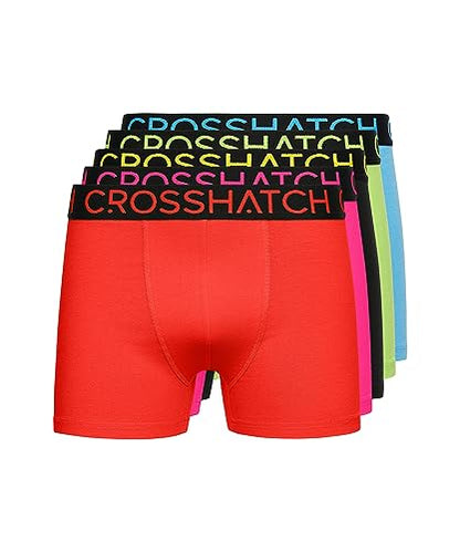 Crosshatch Mens Boxers Shorts (5 Pack) BUZZARD Multipack Underwear Gift Set Colour Mens Trunk Boxers