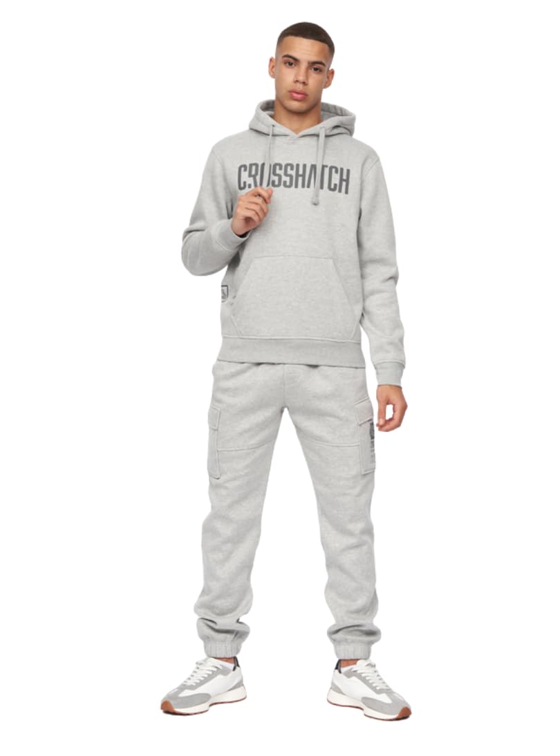 Crosshatch Mens Full Tracksuits Jogging Bottoms Gym Sweat Suits Hooded Full Set Sport Jacket Pant