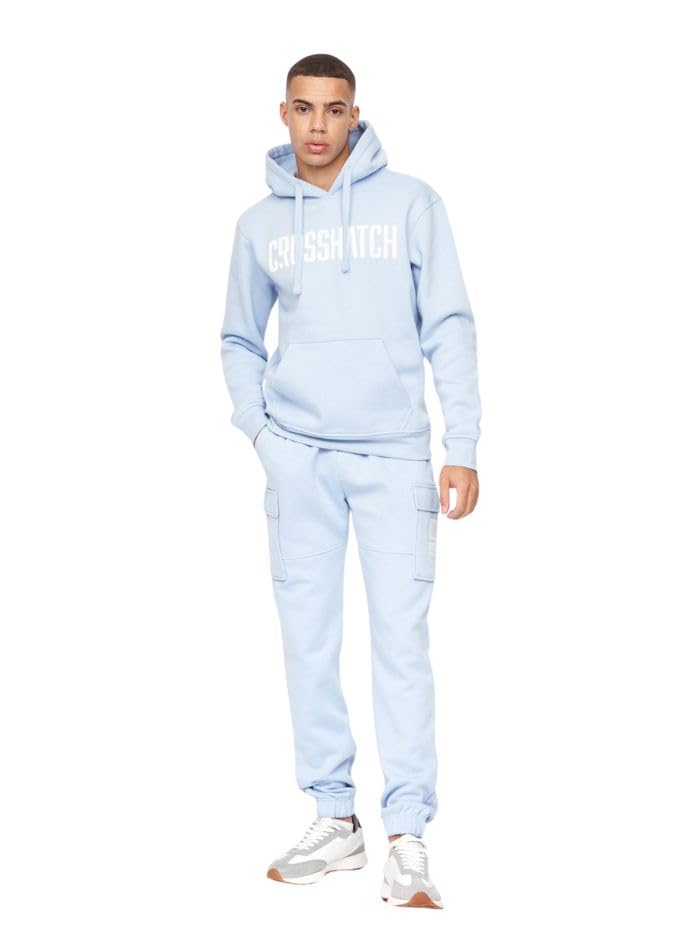 Crosshatch Mens Full Tracksuits Jogging Bottoms Gym Sweat Suits Hooded Full Set Sport Jacket Pant