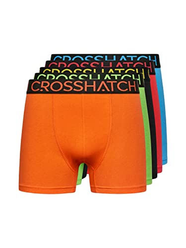 Crosshatch Mens Boxers Shorts (5 Pack) BUZZARD Multipack Underwear Gift Set Colour Mens Trunk Boxers