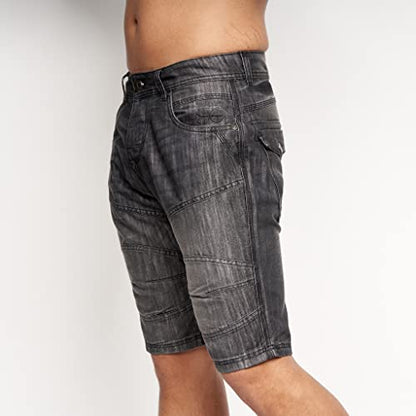 Crosshatch Mens Casual Cargo Combat Shorts Cotton Summer Knee Length Pants