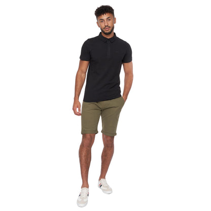 Crosshatch Mens Slim Fit Chino Cotton Summer Casual Shorts
