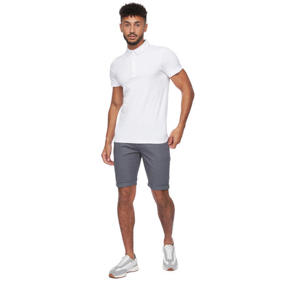 Crosshatch Mens Slim Fit Chino Cotton Summer Casual Shorts