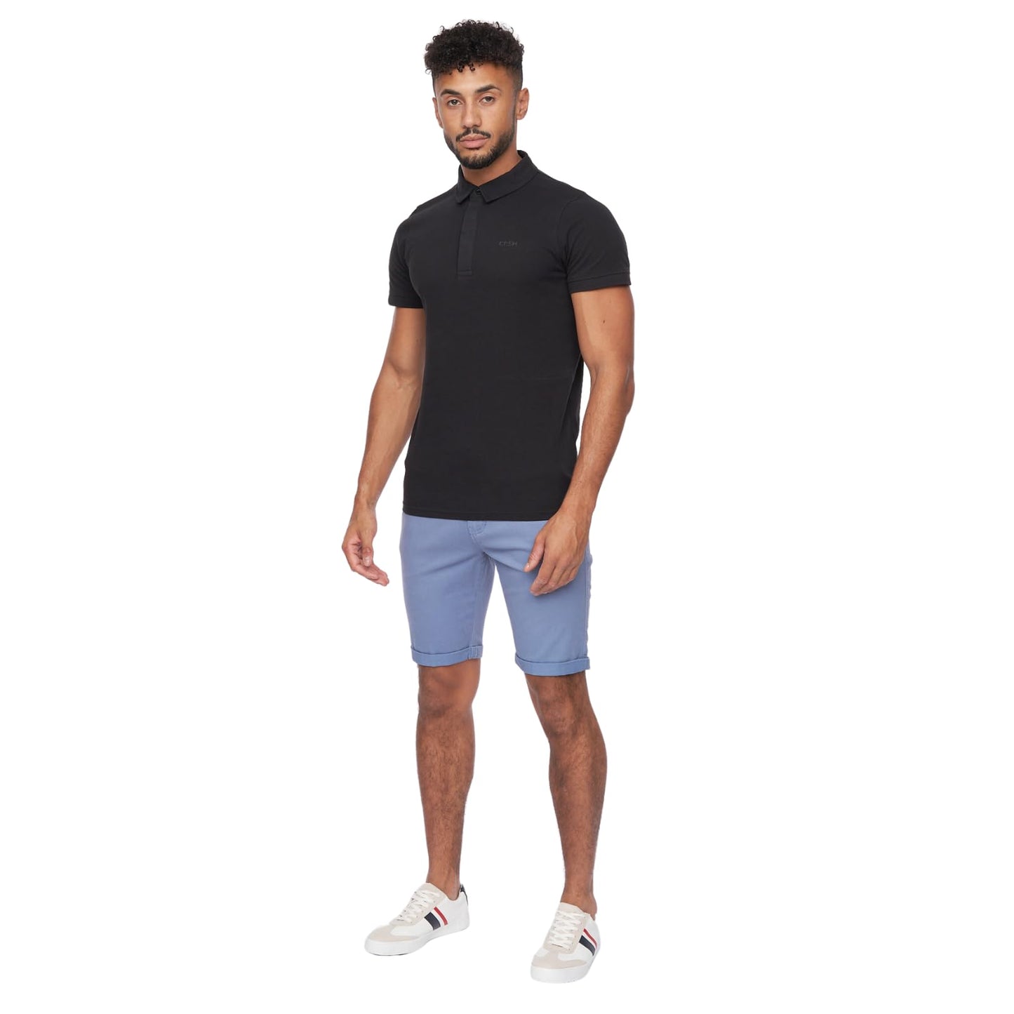 Crosshatch Mens Slim Fit Chino Cotton Summer Casual Shorts