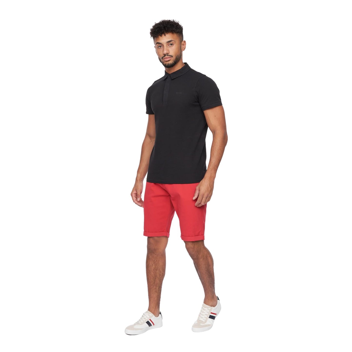 Crosshatch Mens Slim Fit Chino Cotton Summer Casual Shorts