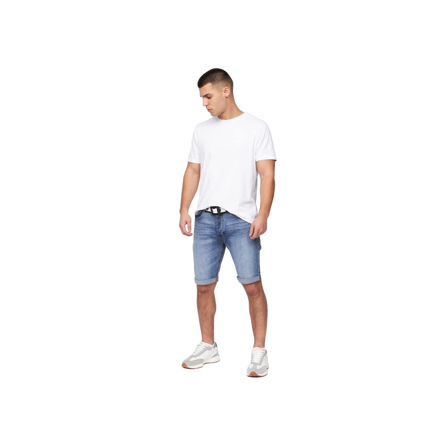 Crosshatch Mens Casual Cargo Combat Shorts Cotton Summer Knee Length Pants