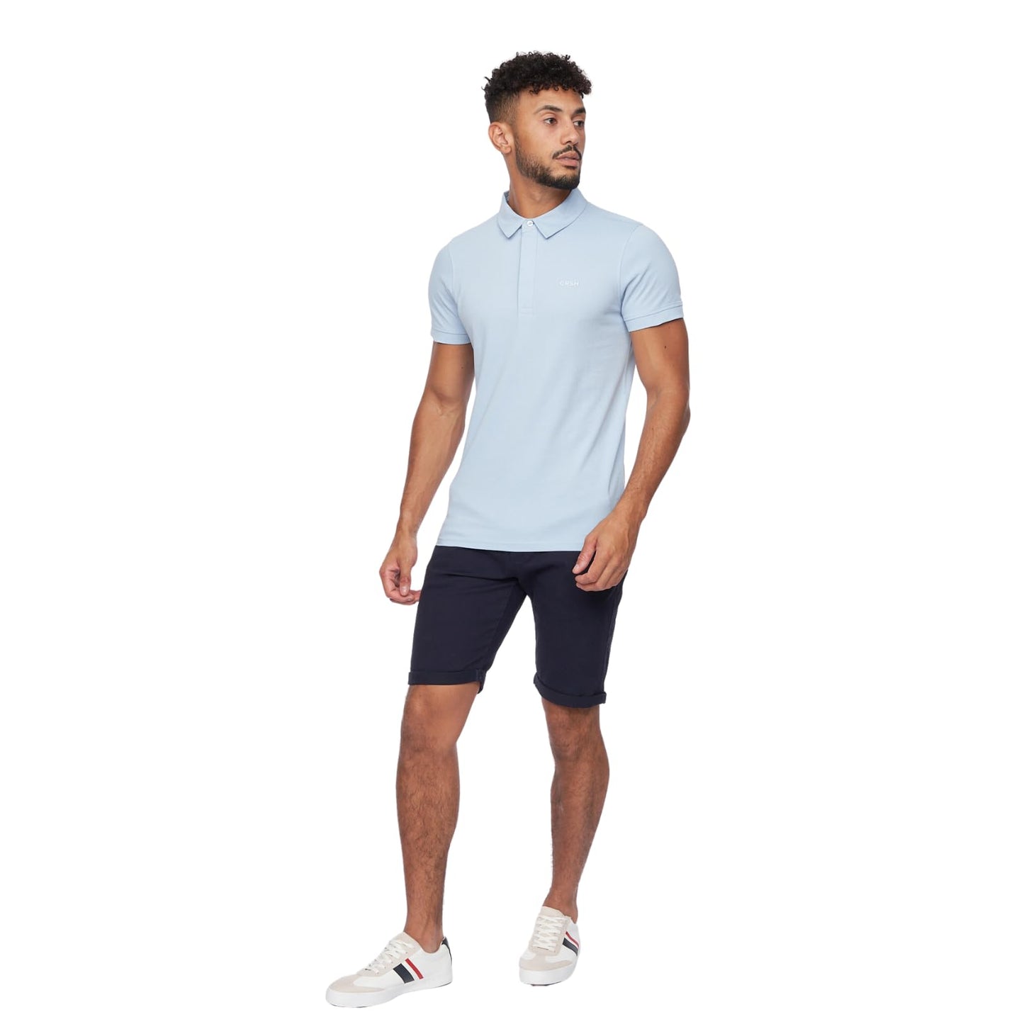 Crosshatch Mens Slim Fit Chino Cotton Summer Casual Shorts