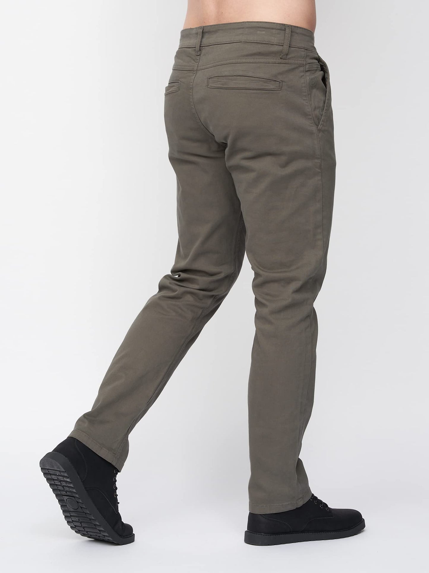 Duck and Cover Mens Slim Fit Chino Cotton Summer Casual Trousers