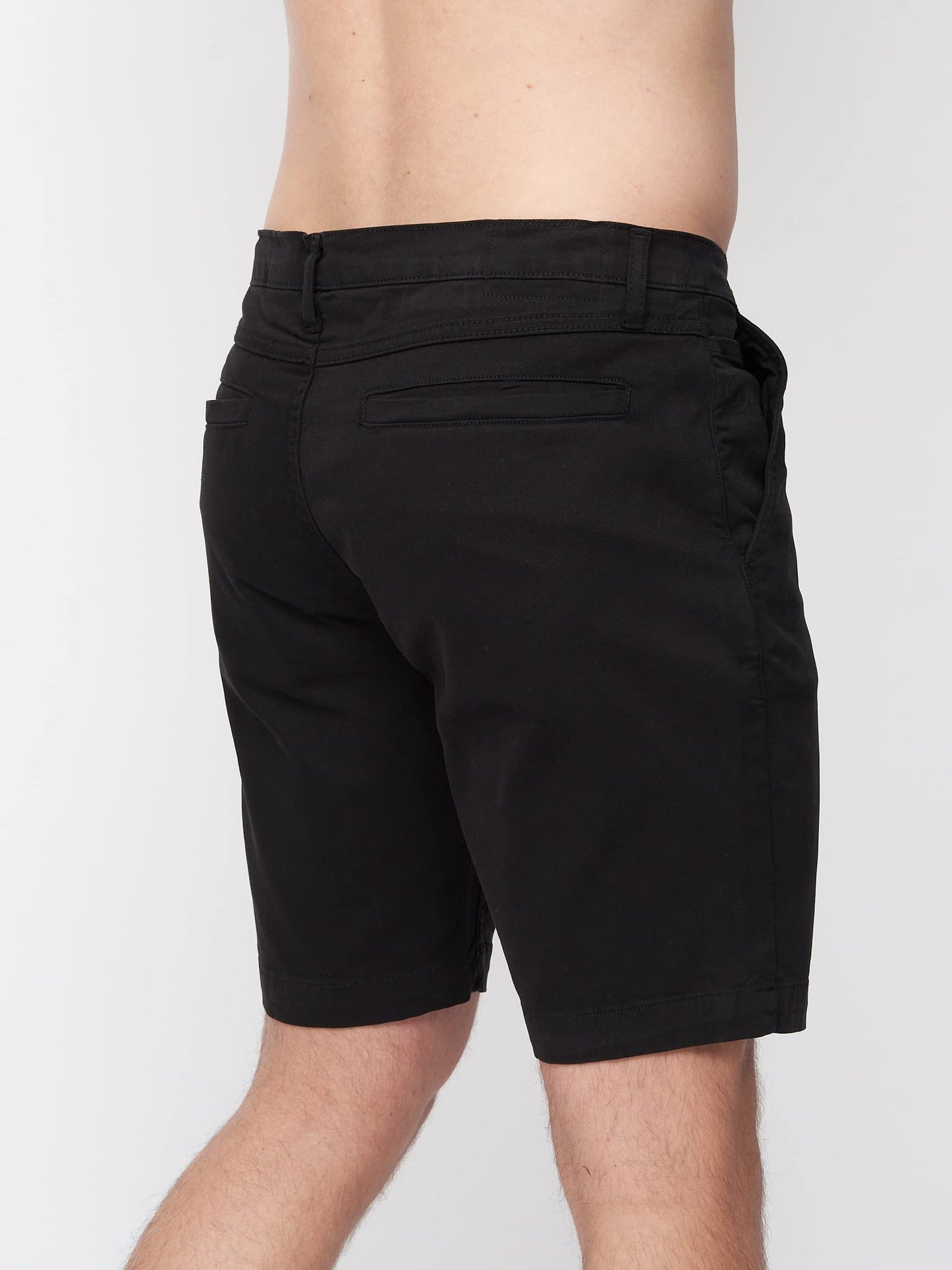 Duck and Cover Mens Slim Fit Chino Cotton Summer Casual Shorts