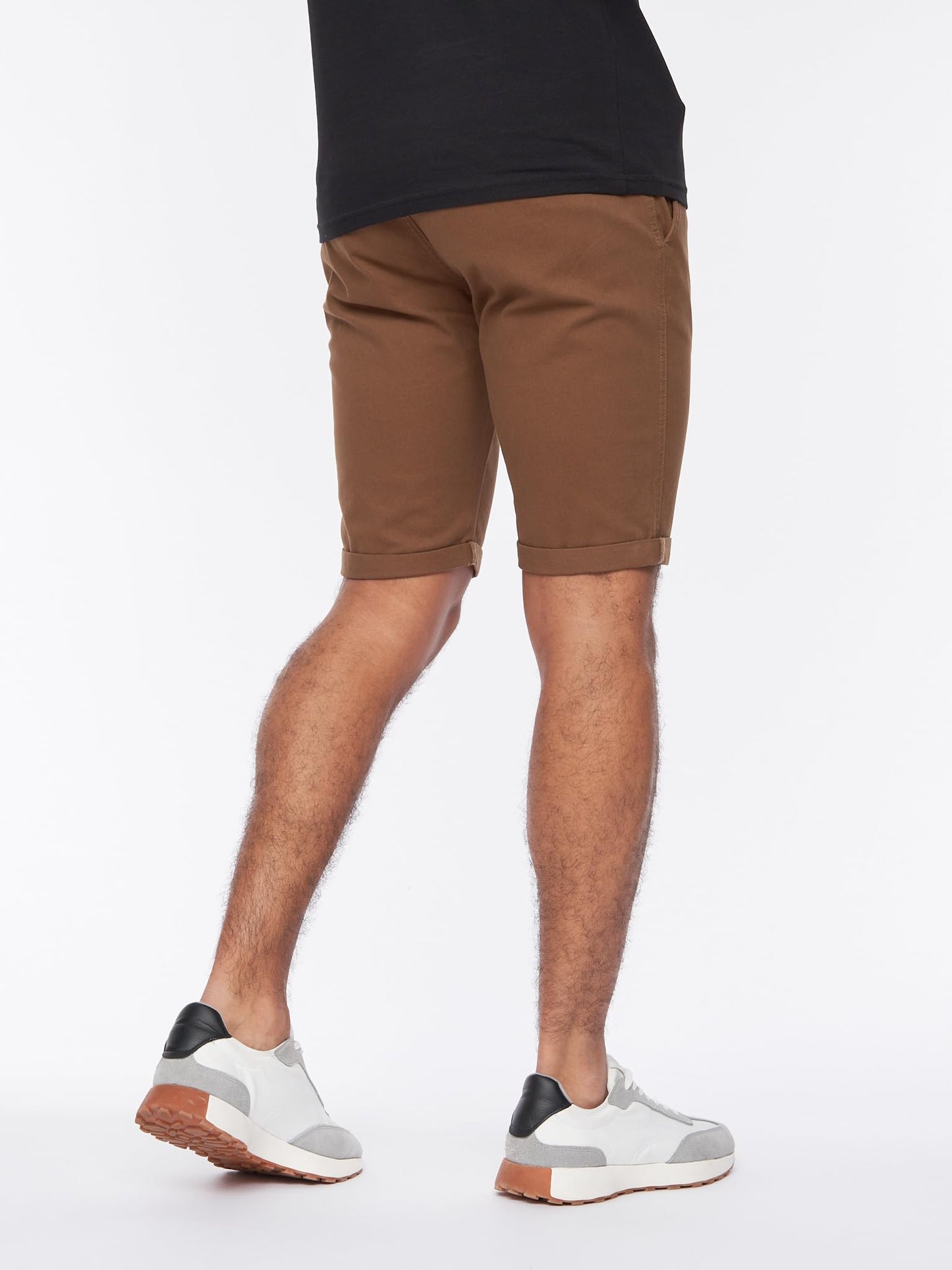 Crosshatch Mens Slim Fit Chino Cotton Summer Casual Shorts