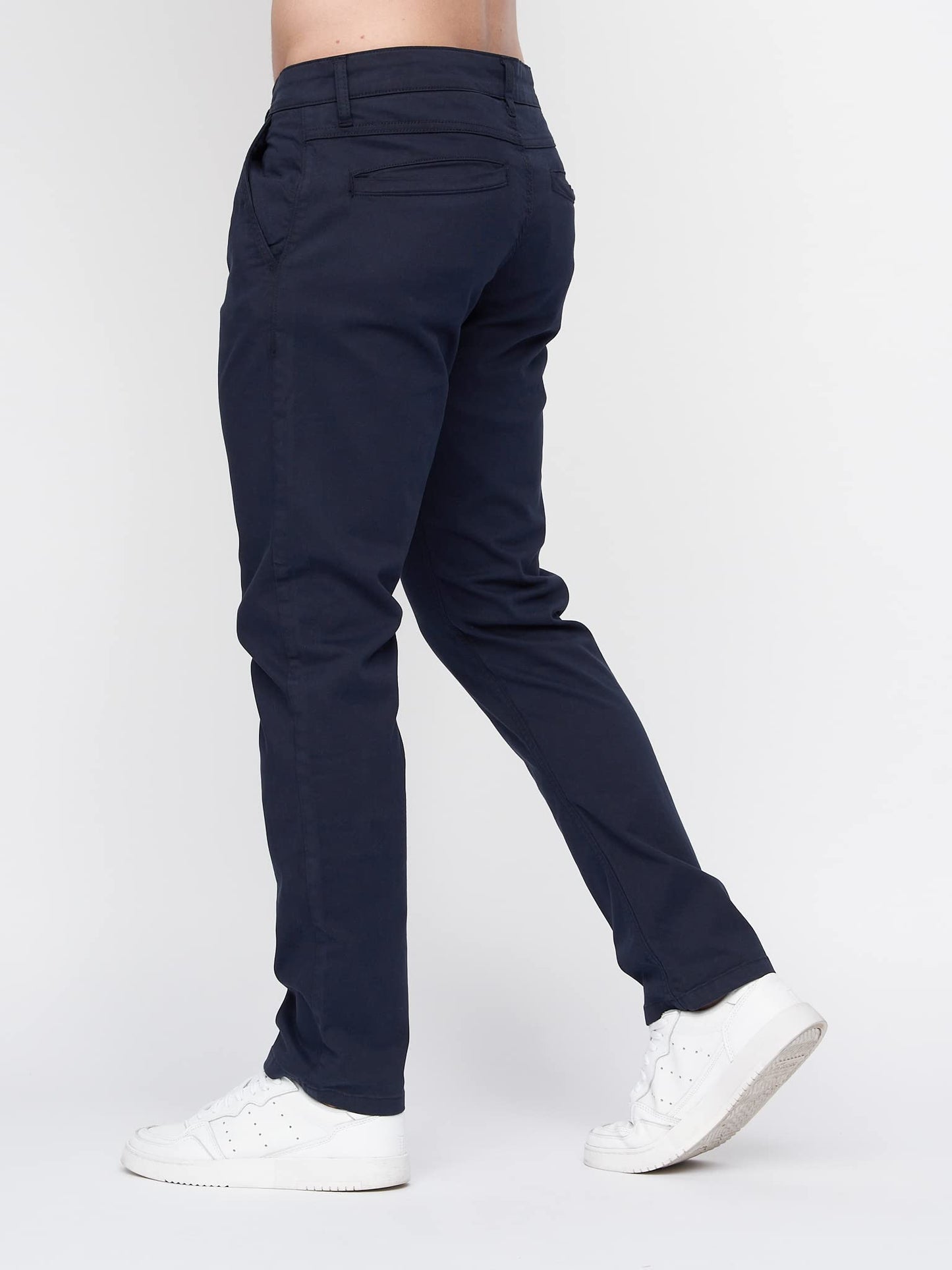 Duck and Cover Mens Slim Fit Chino Cotton Summer Casual Trousers