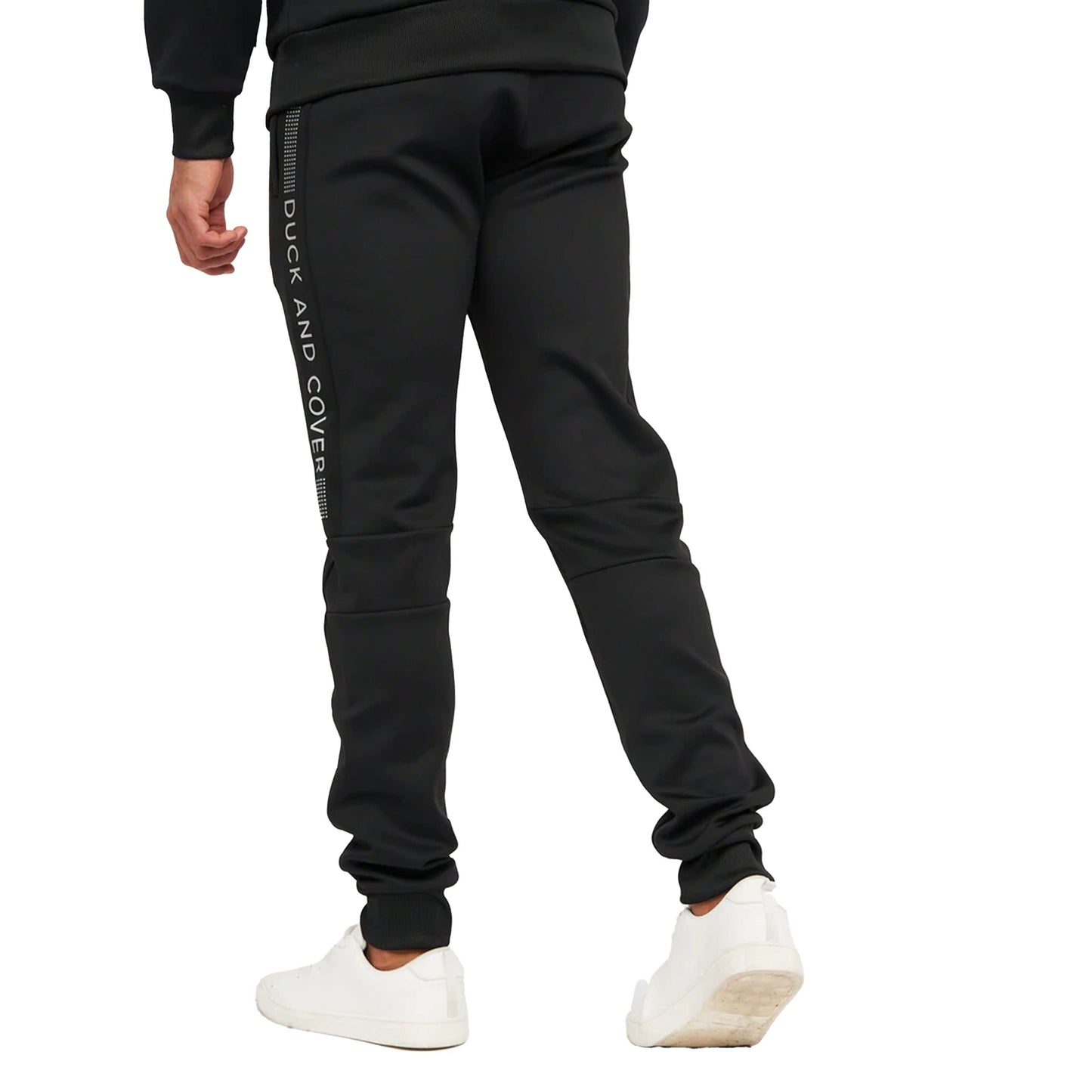 Duck and Cover - Mens Essential Full Tracksuit Sets - Full Zip Through Track Hoodie - Tricot Bottoms with Drawstring