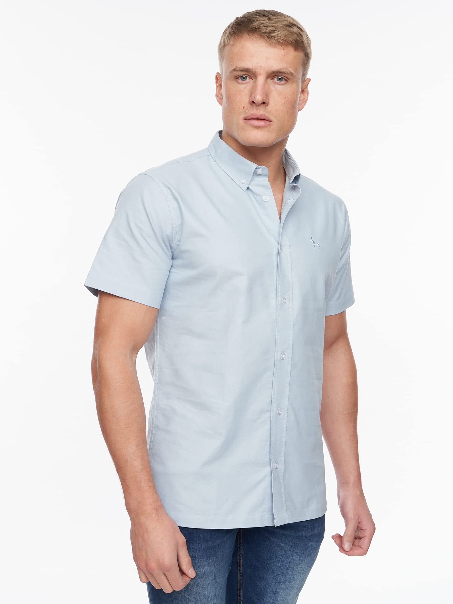Bewley and Ritch Men's Short Sleeve Button-Up Easy Care Shirt