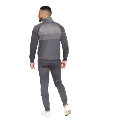Duck and Cover - Mens Essential Full Tracksuit Sets - Full Zip Through Track Hoodie - Tricot Bottoms with Drawstring
