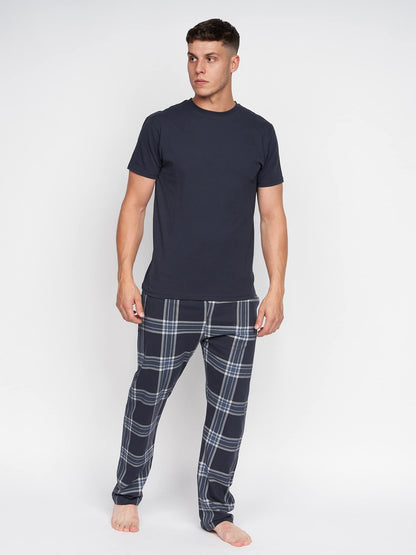 Duck & Cover Mens Nightwear Pyjamas Set Cotton Top Bottom Loungewear Casual