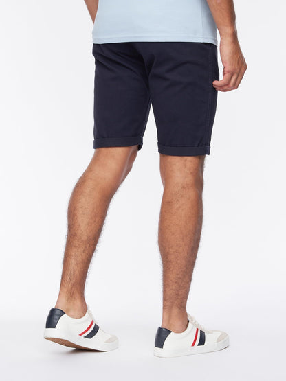 Crosshatch Mens Slim Fit Chino Cotton Summer Casual Shorts