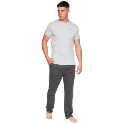 Duck & Cover Mens Nightwear Pyjamas Set Cotton Top Bottom Loungewear Casual