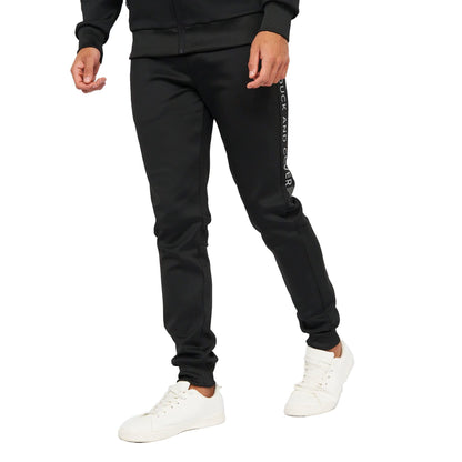 Duck and Cover - Mens Essential Full Tracksuit Sets - Full Zip Through Track Hoodie - Tricot Bottoms with Drawstring