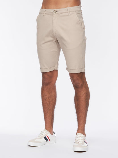 Crosshatch Mens Slim Fit Chino Cotton Summer Casual Shorts