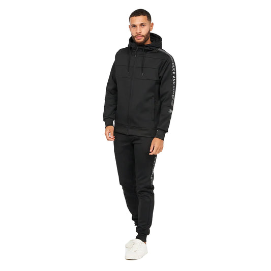 Duck and Cover - Mens Essential Full Tracksuit Sets - Full Zip Through Track Hoodie - Tricot Bottoms with Drawstring