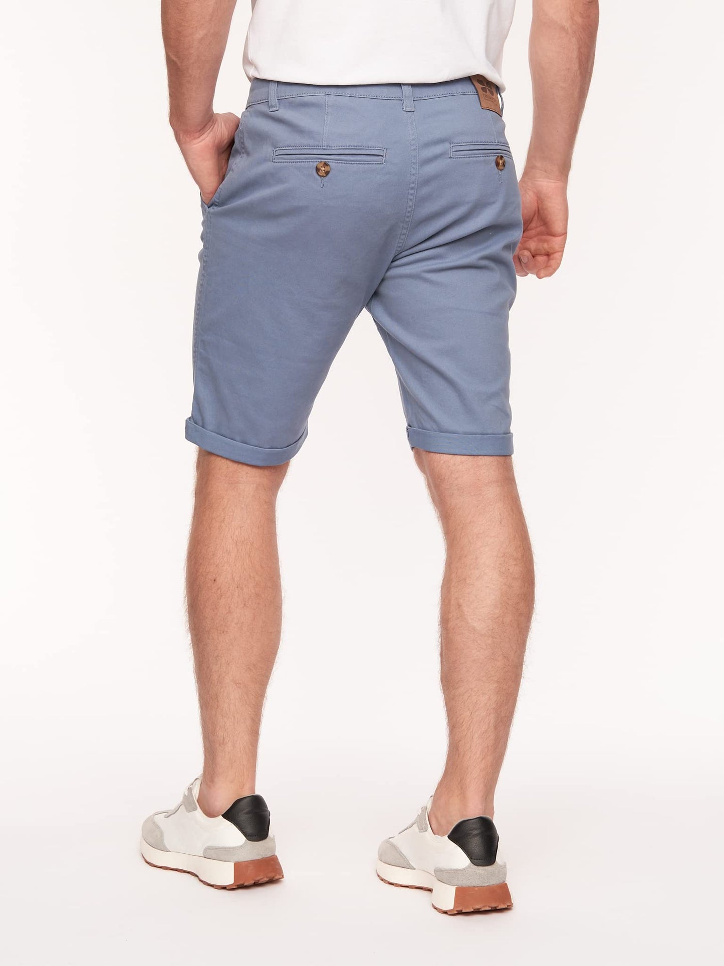 Crosshatch Mens Slim Fit Chino Cotton Summer Casual Shorts