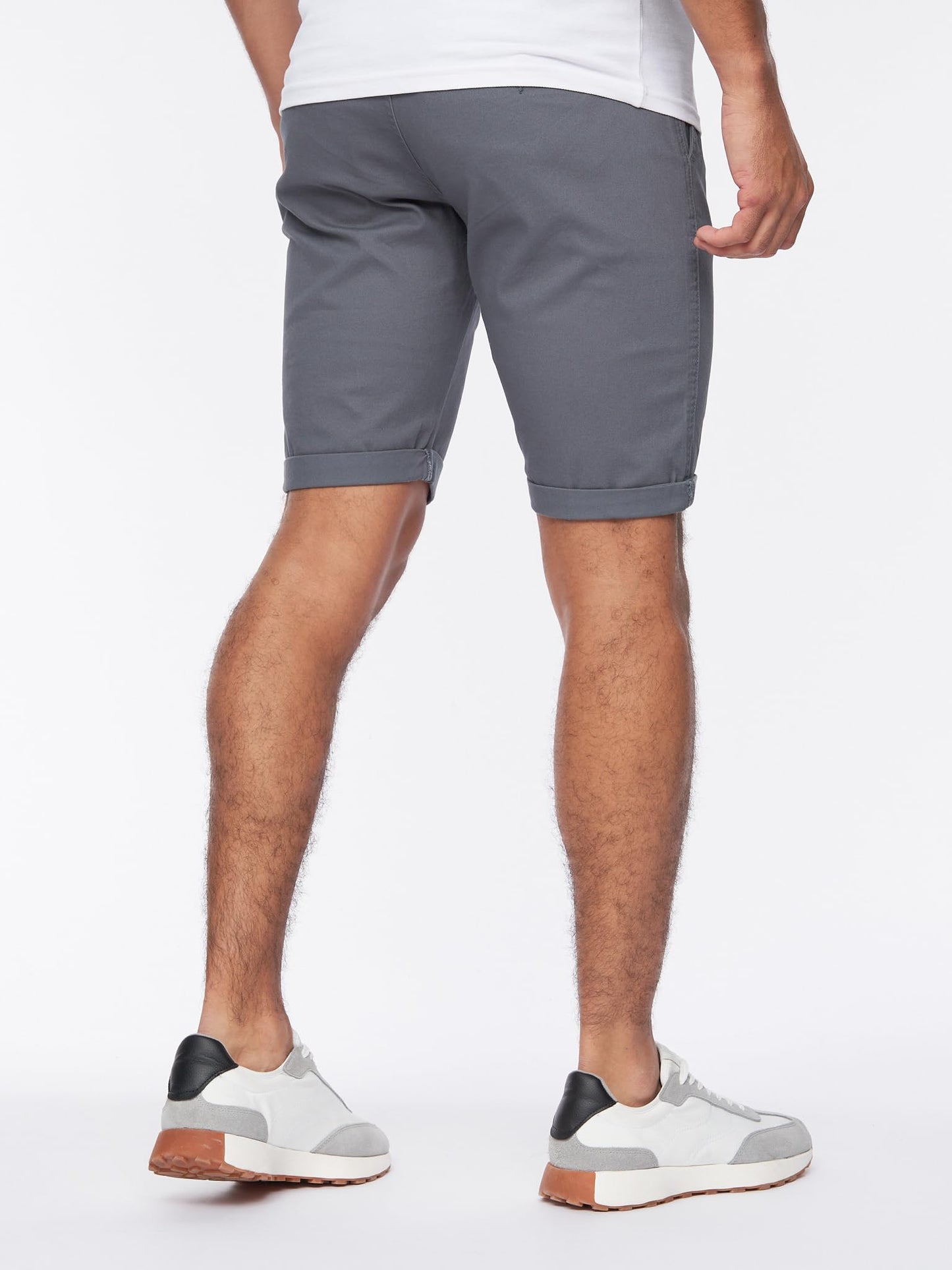 Crosshatch Mens Slim Fit Chino Cotton Summer Casual Shorts