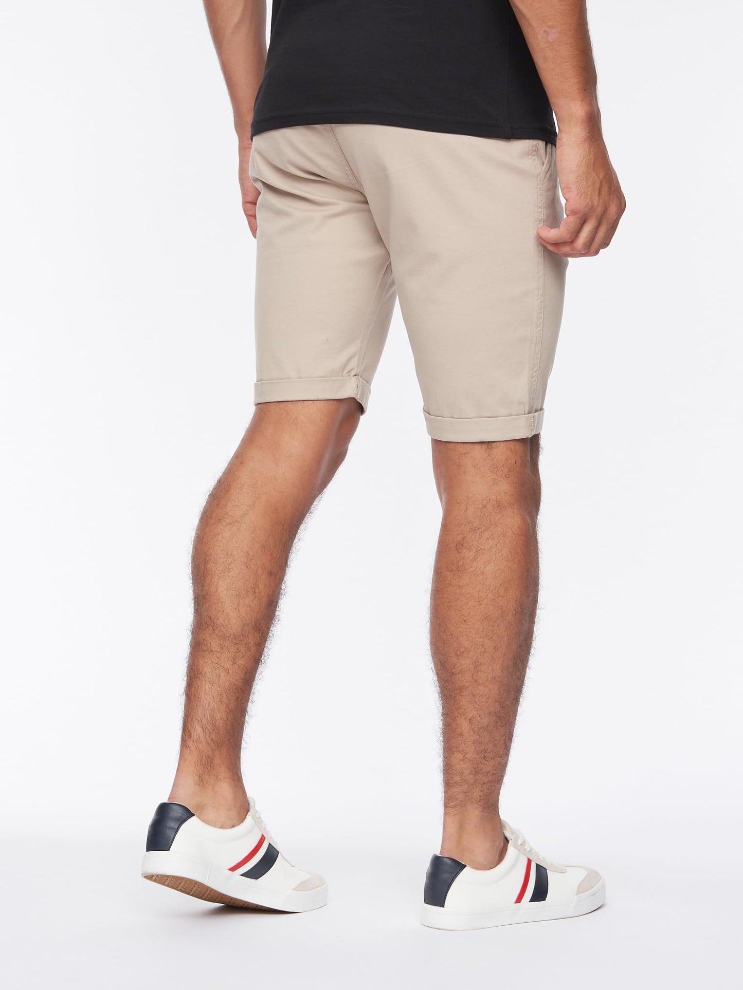 Crosshatch Mens Slim Fit Chino Cotton Summer Casual Shorts