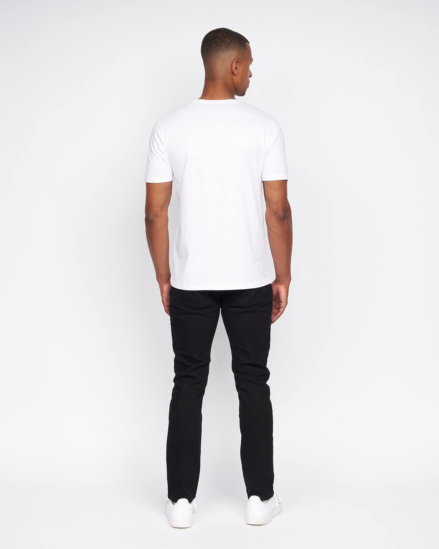 French Connection Mens Premium Half Sleeve Crew Neck T-Shirt with Letter Print Logo Design