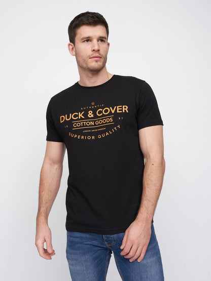 Duck and Cover (5Pack) Mens Premium Printed Half Sleeve Crew Neck T-Shirt