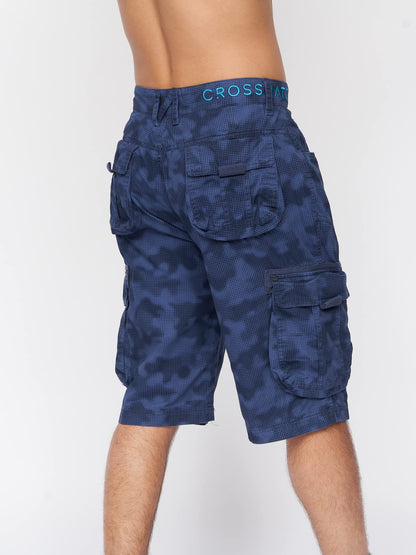 Crosshatch Mens Casual Cargo Combat Shorts Cotton Summer Knee Length Pants