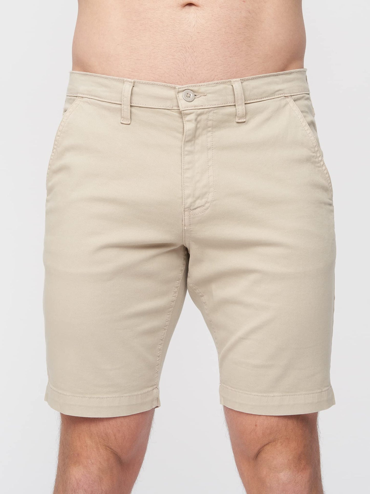 Duck and Cover Mens Slim Fit Chino Cotton Summer Casual Shorts