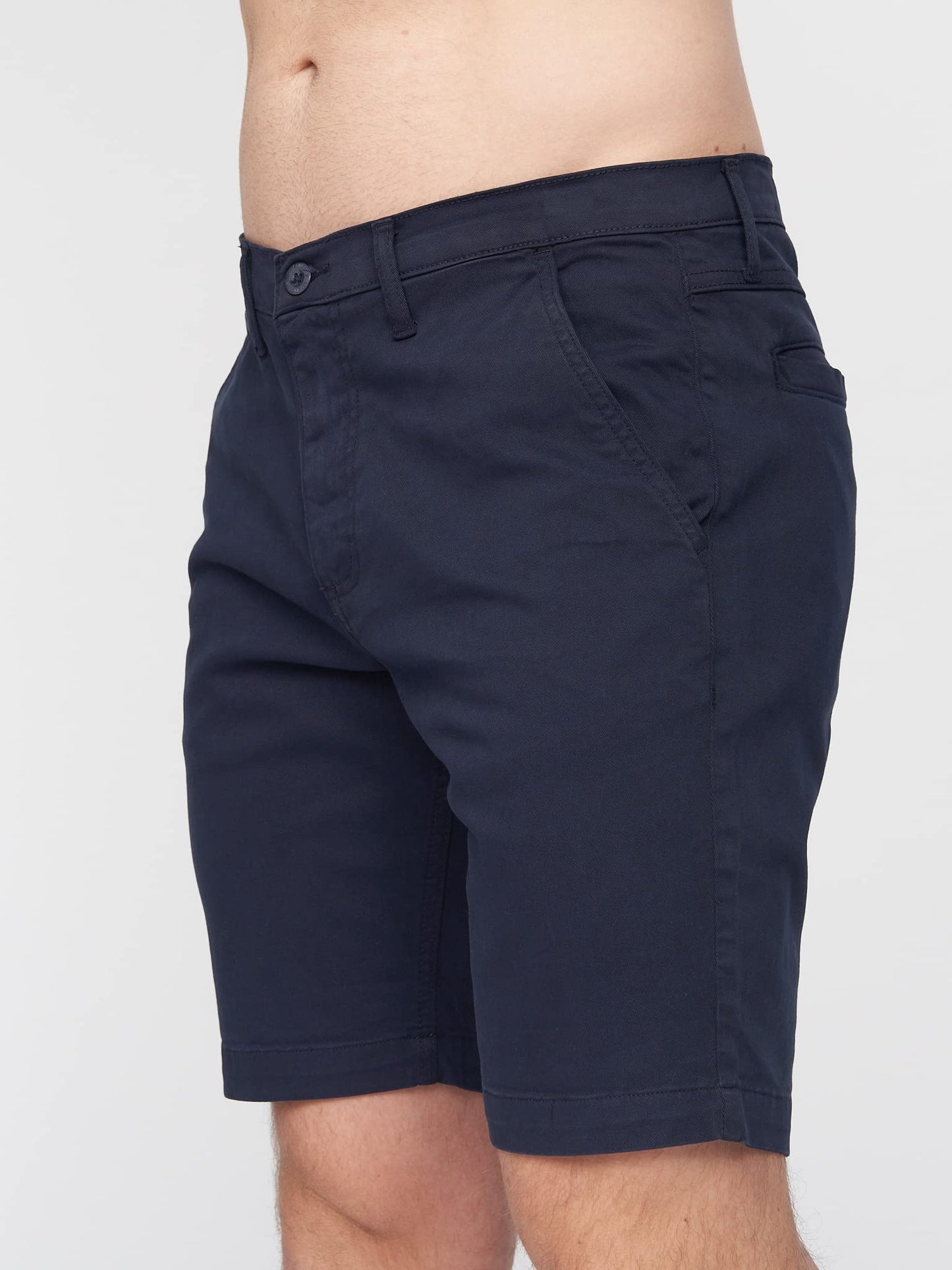 Duck and Cover Mens Slim Fit Chino Cotton Summer Casual Shorts