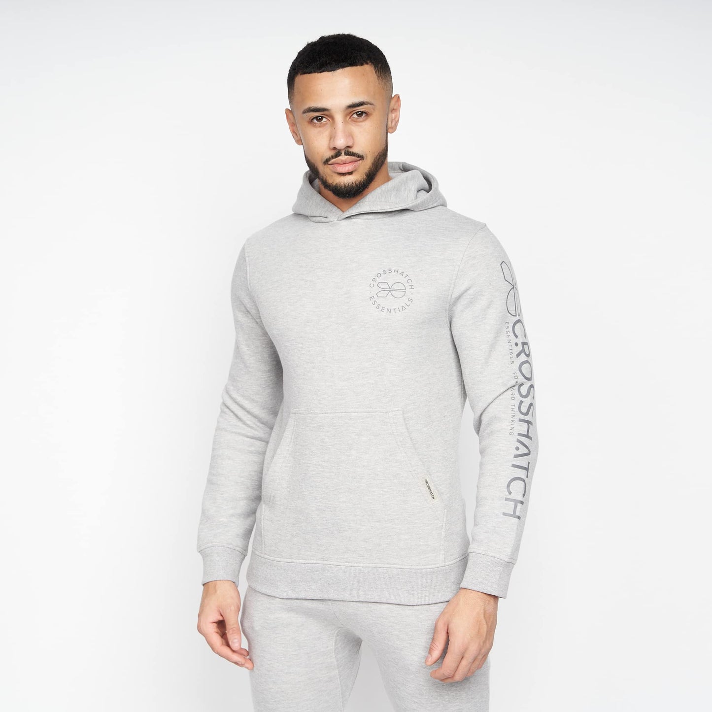 Crosshatch Mens Full Tracksuits Jogging Bottoms Gym Sweat Suits Hooded Full Set Sport Jacket Pant