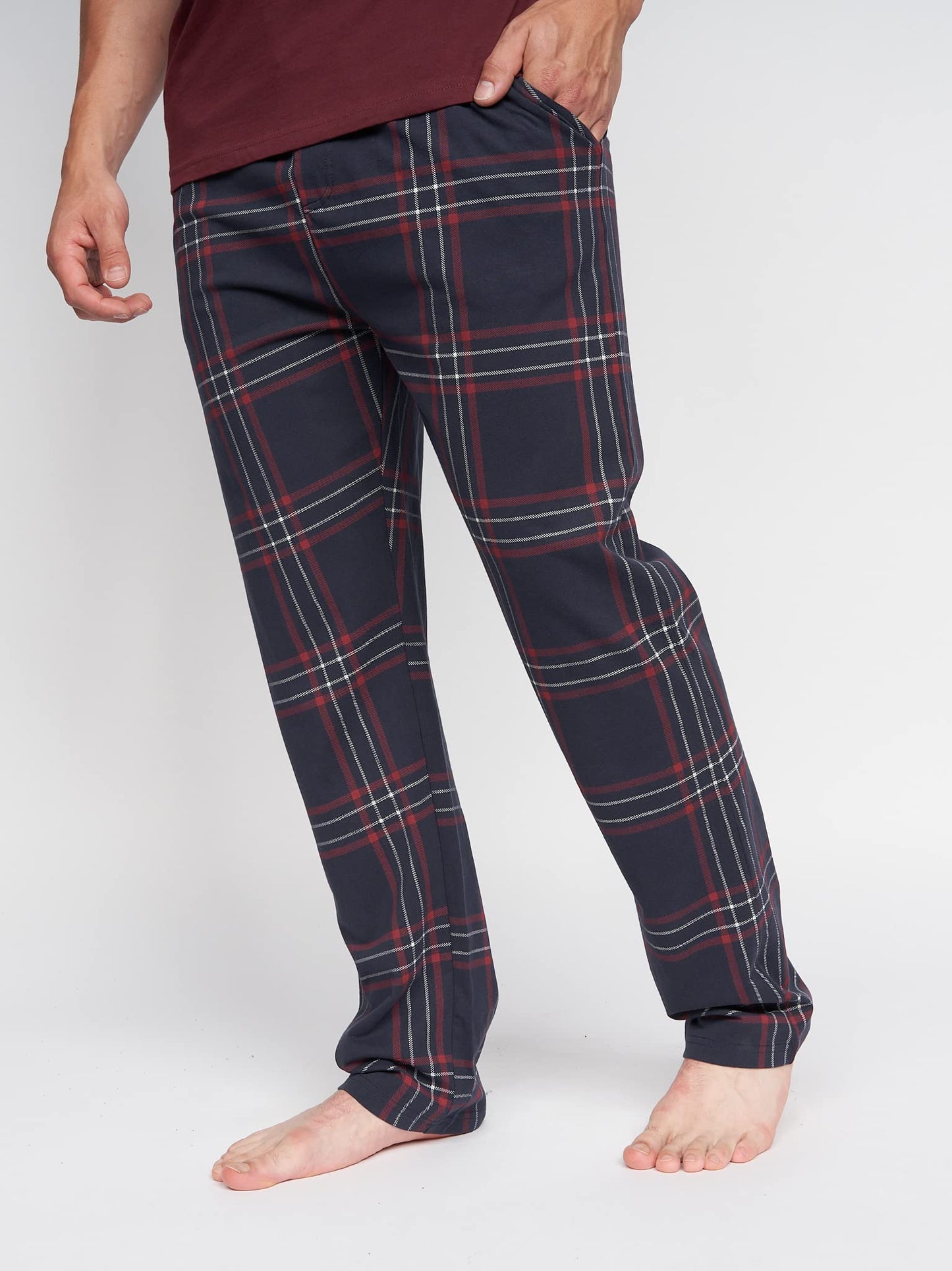 Duck & Cover Mens Nightwear Pyjamas Set Cotton Top Bottom Loungewear Casual