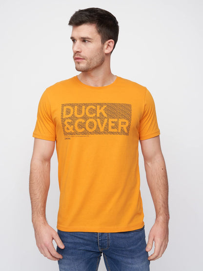 Duck and Cover (5Pack) Mens Premium Printed Half Sleeve Crew Neck T-Shirt