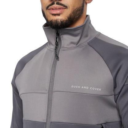 Duck and Cover - Mens Essential Full Tracksuit Sets - Full Zip Through Track Hoodie - Tricot Bottoms with Drawstring
