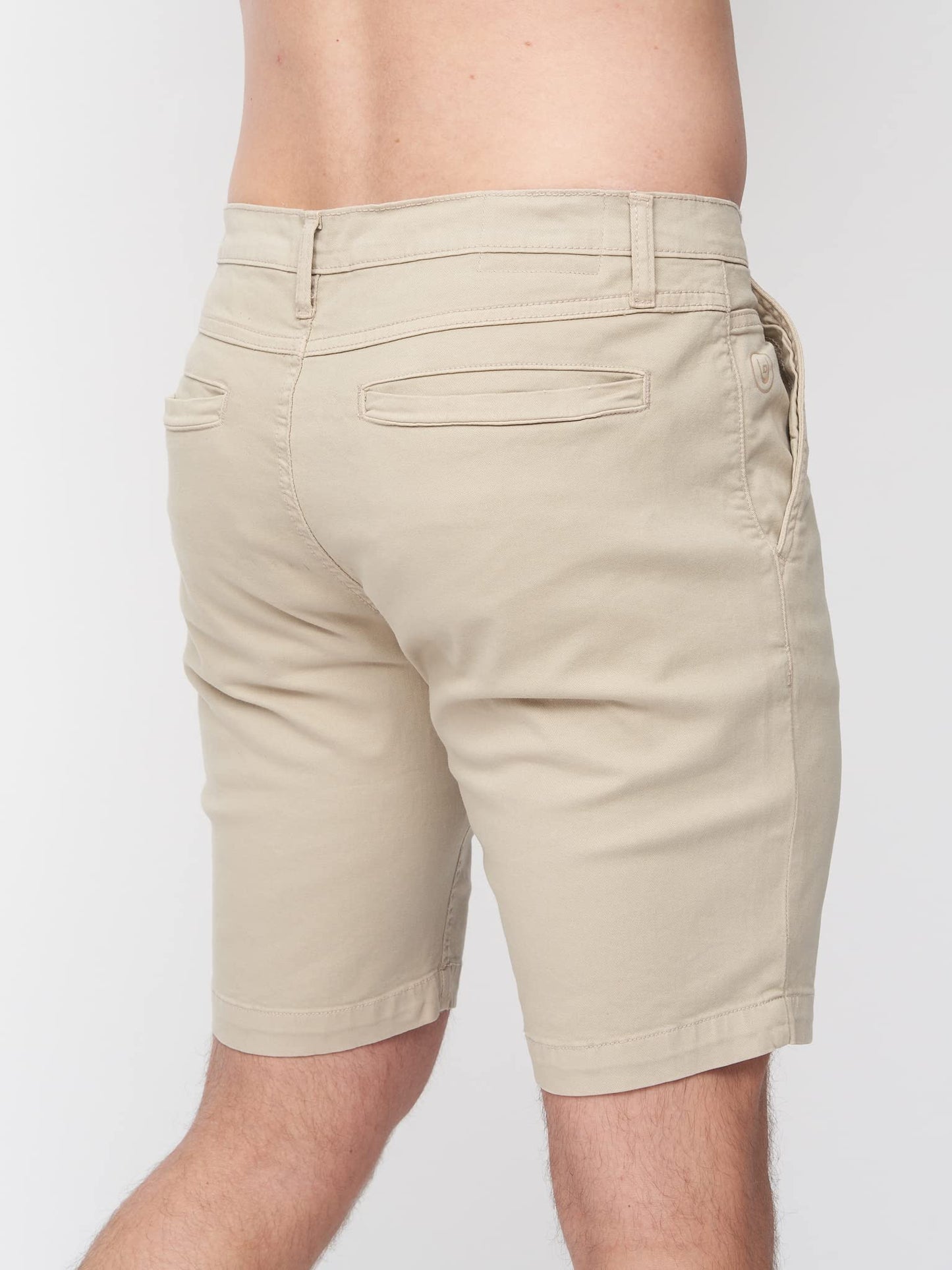 Duck and Cover Mens Slim Fit Chino Cotton Summer Casual Shorts