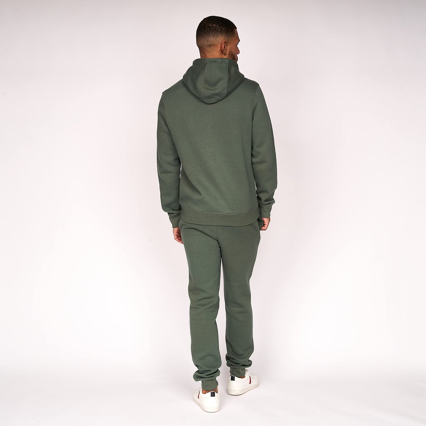 Crosshatch Mens Plain (2 Pack) Hoodie Casual Hooded Sweatshirt Overhead Pullover made from Sustainable Cotton and recycled plastic