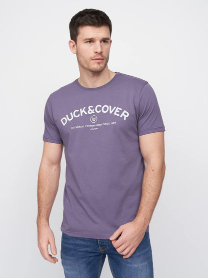 Duck and Cover (5Pack) Mens Premium Printed Half Sleeve Crew Neck T-Shirt