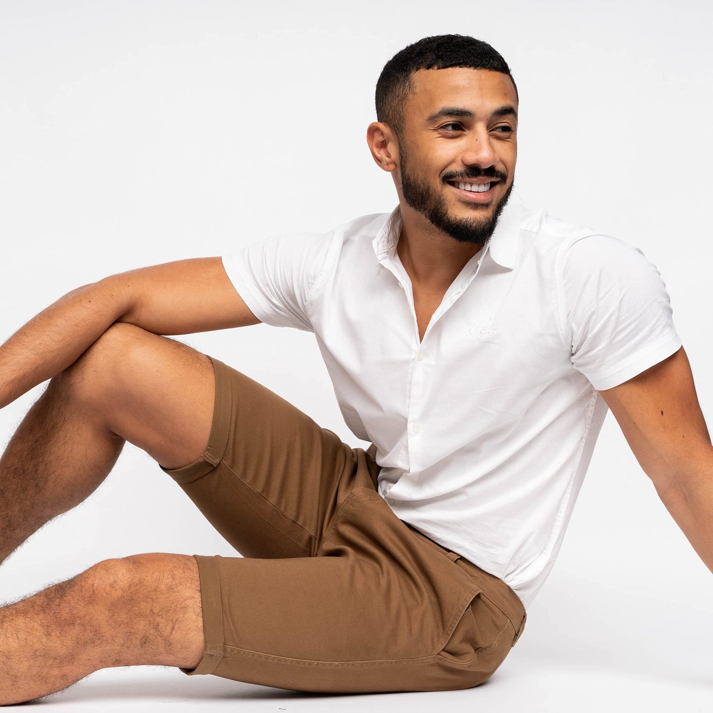 Crosshatch Mens Slim Fit Chino Cotton Summer Casual Shorts