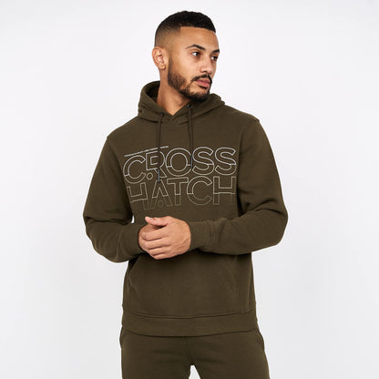 Crosshatch Mens Full Tracksuits Jogging Bottoms Gym Sweat Suits Hooded Full Set Sport Jacket Pant