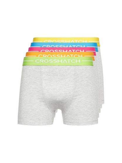 Crosshatch Mens Boxers Shorts (5 Pack) ASTRAL Multipack Underwear Gift Set Colour Mens Trunk Boxers