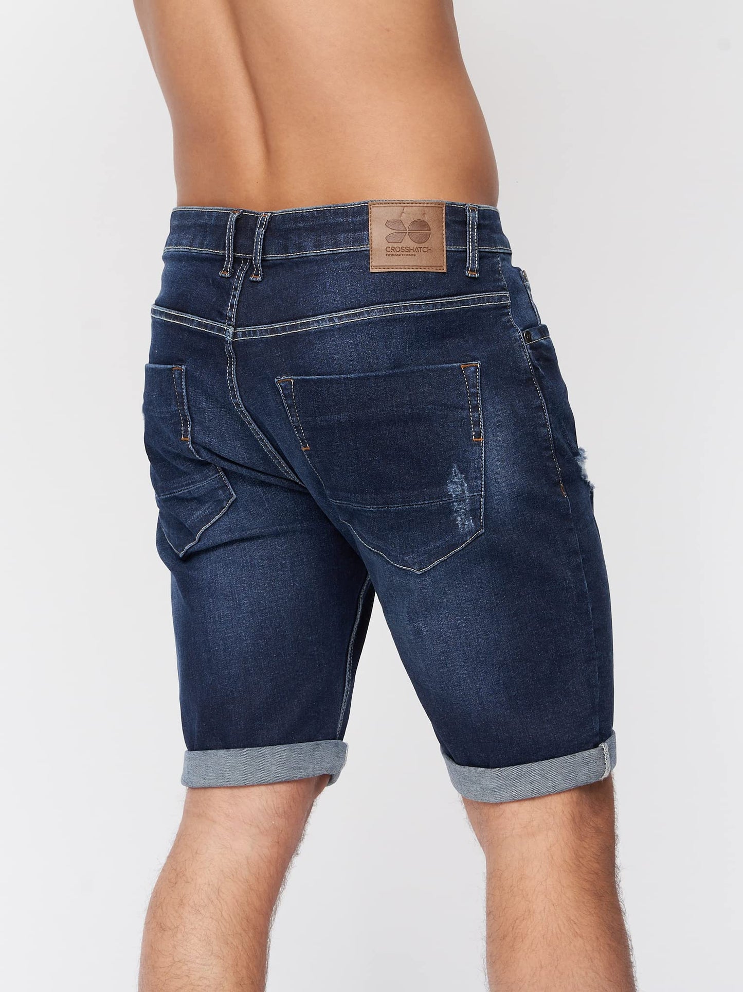 Crosshatch Mens Casual Cargo Combat Shorts Cotton Summer Knee Length Pants