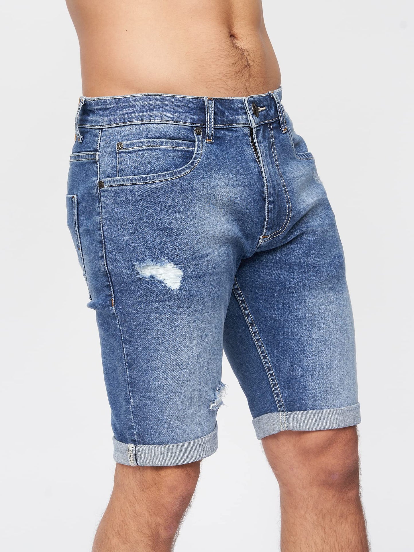 Crosshatch Mens Casual Cargo Combat Shorts Cotton Summer Knee Length Pants