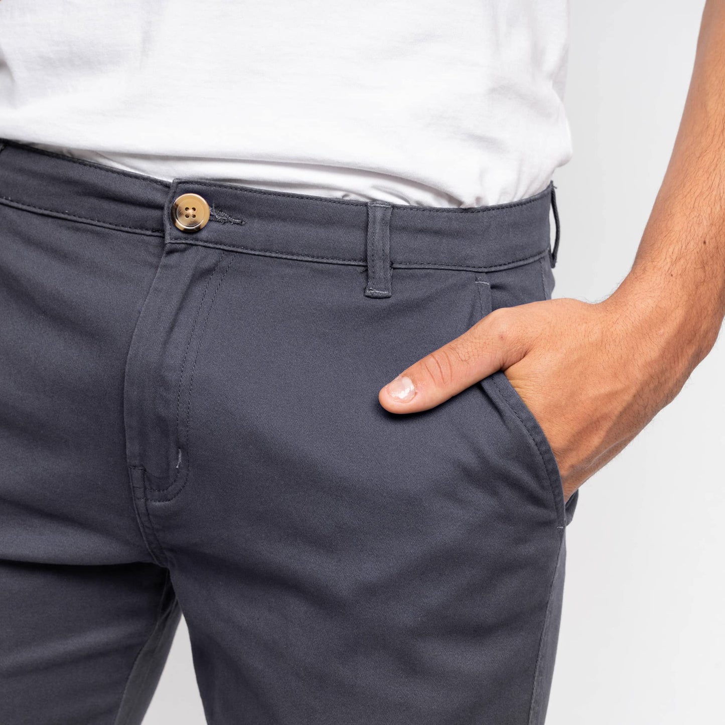 Crosshatch Mens Slim Fit Chino Cotton Summer Casual Shorts